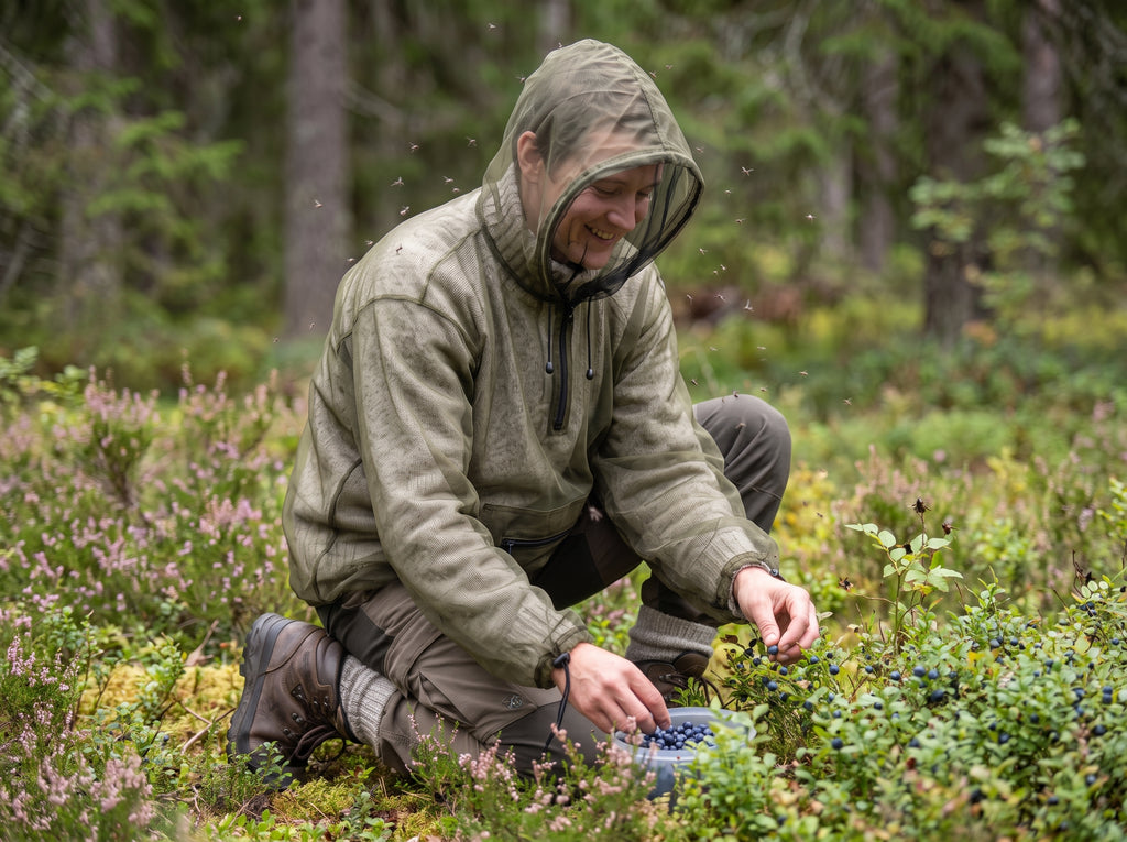 Insektjakke med myggnett – Beskytter mot mygg, knott og flått