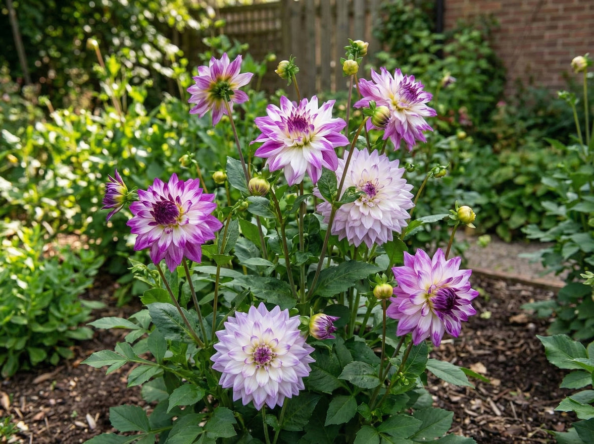 Dahlia Dinnerplate Ferncliffe Illusion - pakke á 1 stk. Georgineknoll ...